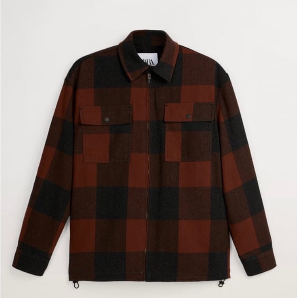 Brand New Zara Plaid puffer Jacket!